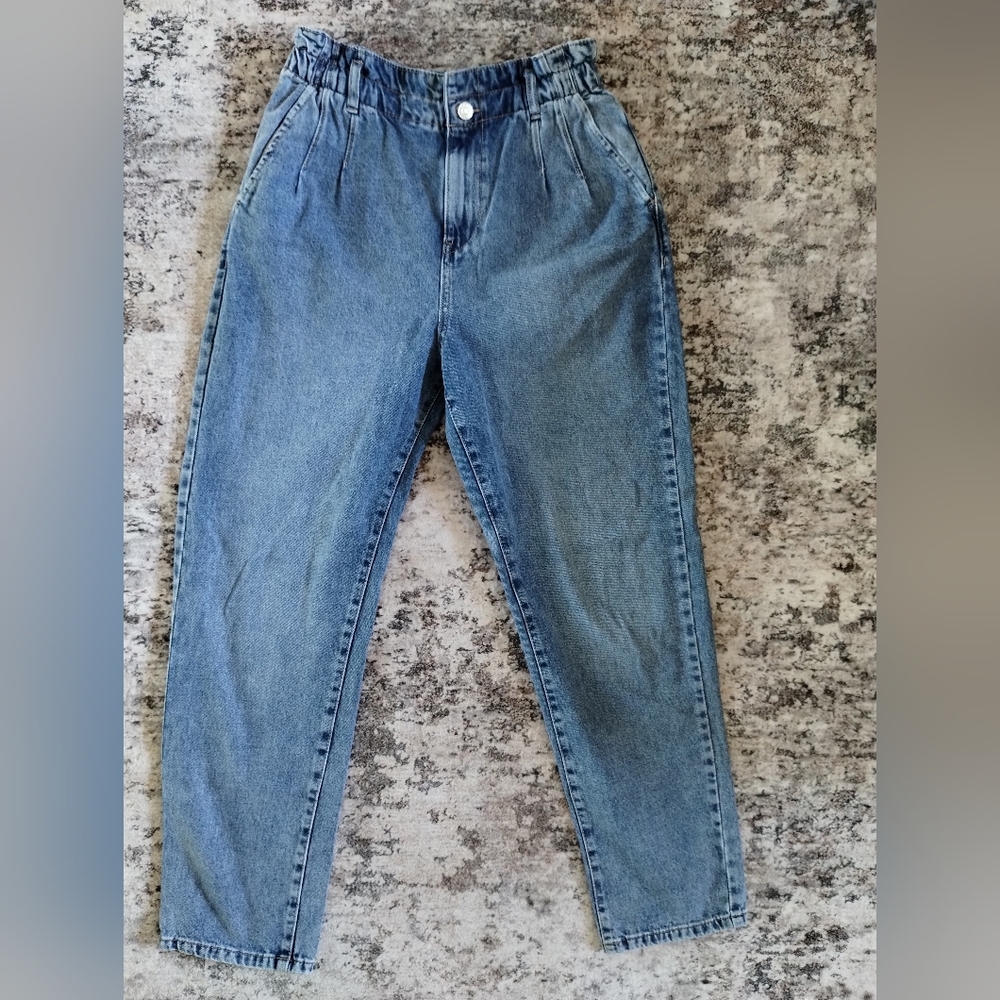 MNG High-Waisted Blue Denim Jeans 4